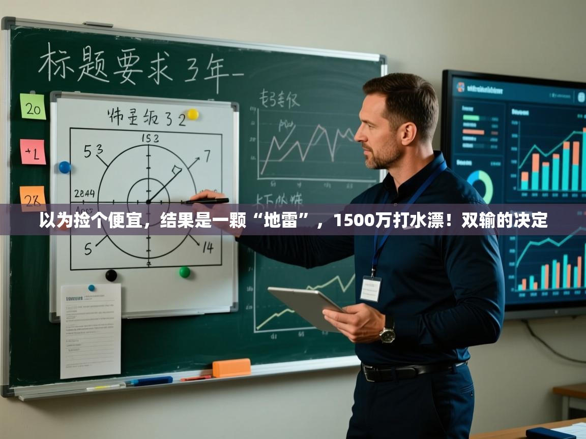 海星体育直播-以为捡个便宜,结果是一颗“地雷”,1500万打水漂!双输的决定 第3张